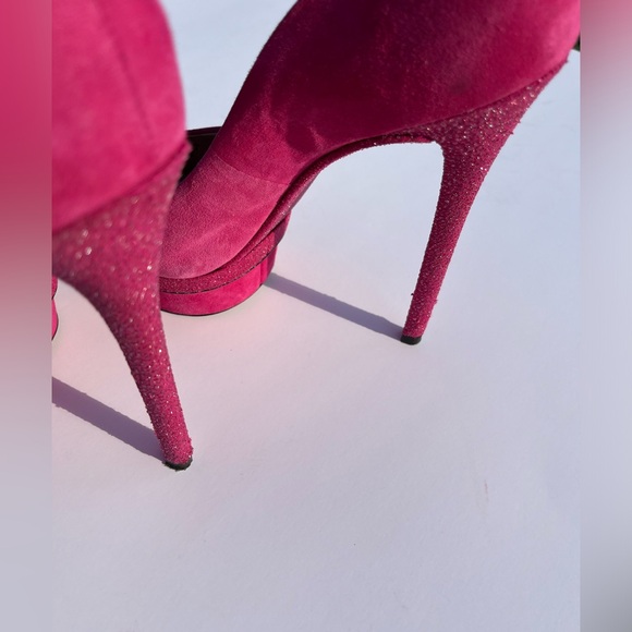 Brian Atwood Fuchsia platform heels - Picture 4 of 7